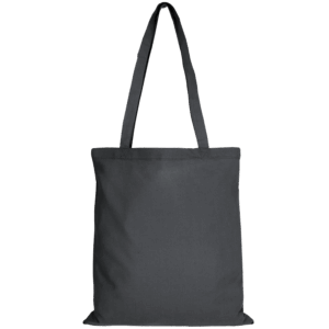 Baumwolltasche CLASSIC mit zwei langen Henkeln, anthrazit