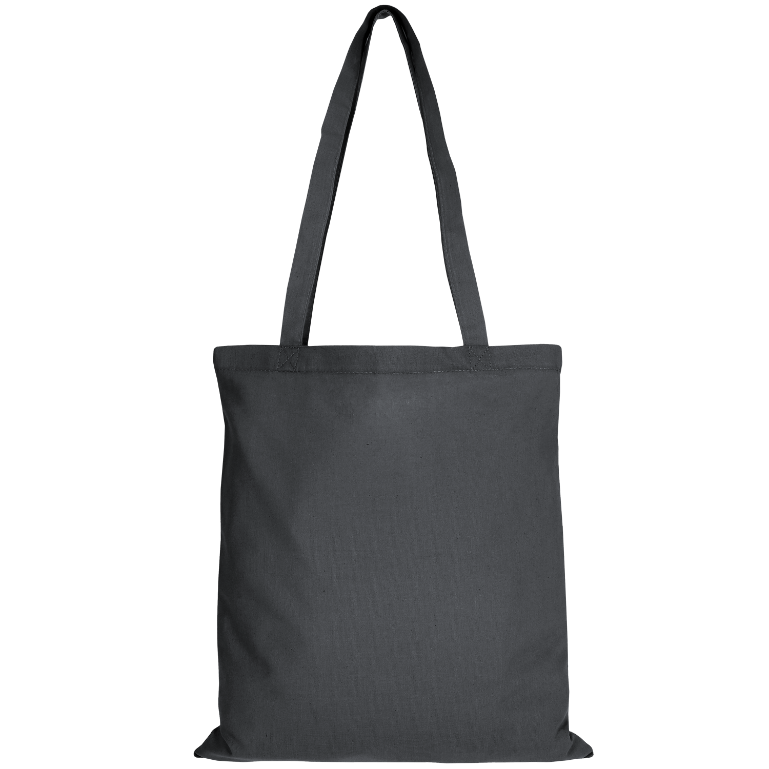 Baumwolltasche CLASSIC mit zwei langen Henkeln, anthrazit