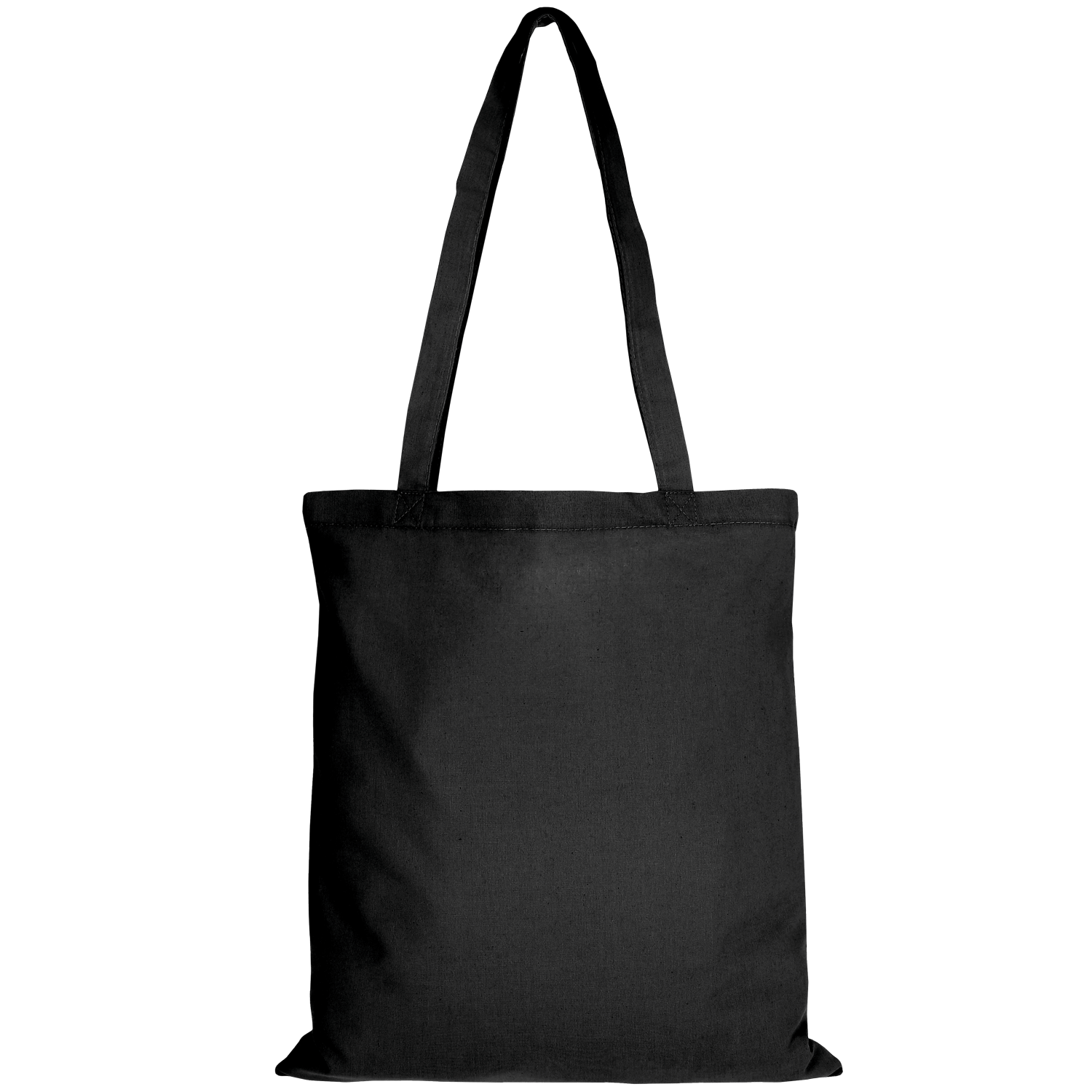 Baumwolltasche CLASSIC mit zwei langen Henkeln, schwarz