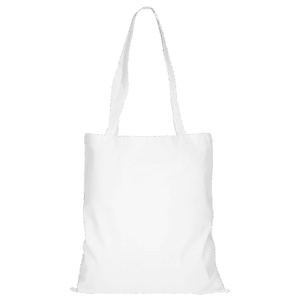 Baumwolltasche CLASSIC mit zwei langen Henkeln, weiß