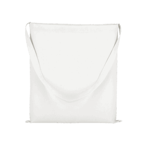 Baumwolltasche CLASSIC mit einem langen Henkel, weiß