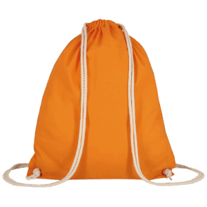 Turnbeutel aus Baumwolle, mandarin
