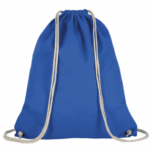 Turnbeutel aus Baumwolle, royalblau