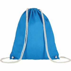 Turnbeutel aus Baumwolle, hellblau