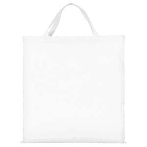 QUADRATISCH, PRAKTISCH, GUT – Baumwolltasche, weiß