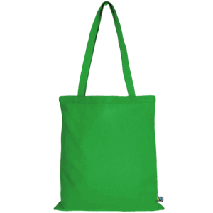 Tasche aus Fairtrade-zertifizierter Baumwolle mit zwei langen Henkeln, maigrün