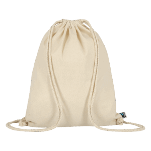 Turnbeutel aus Fairtrade-zertifizierter Baumwolle, ca. 200 g/m²