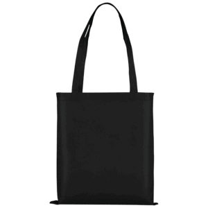 PP-Tasche Classic mit zwei langen Henkeln, schwarz